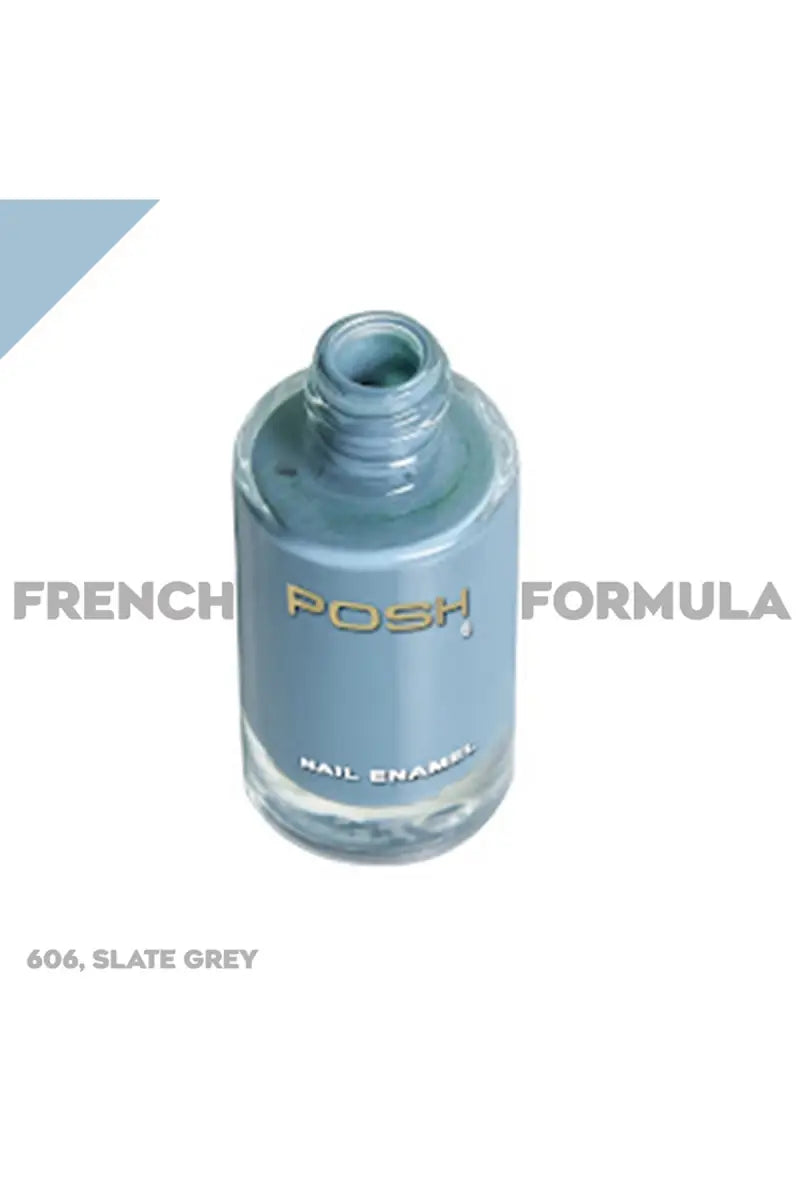 Posh Long-lasting Shine High Gloss Nail Polish - 9ml (606 Slate Grey)