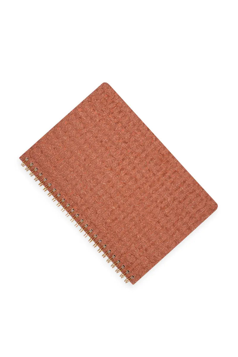 3D Printed Ruled Notebook - Rust