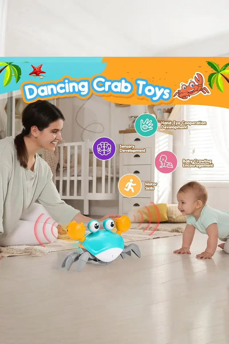 Musical Crawling Crab Toy (Rechargeable)