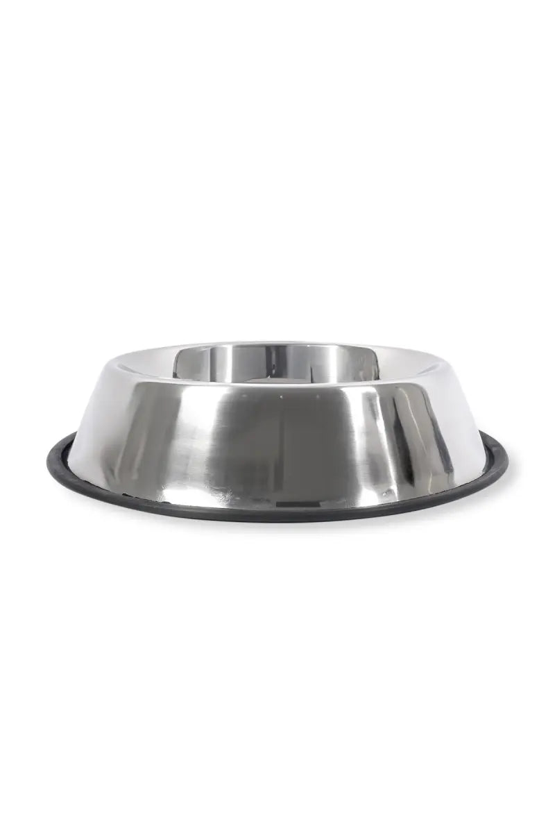 Canine Dog Feeding Steel Bowl (Silver) - 1600ml