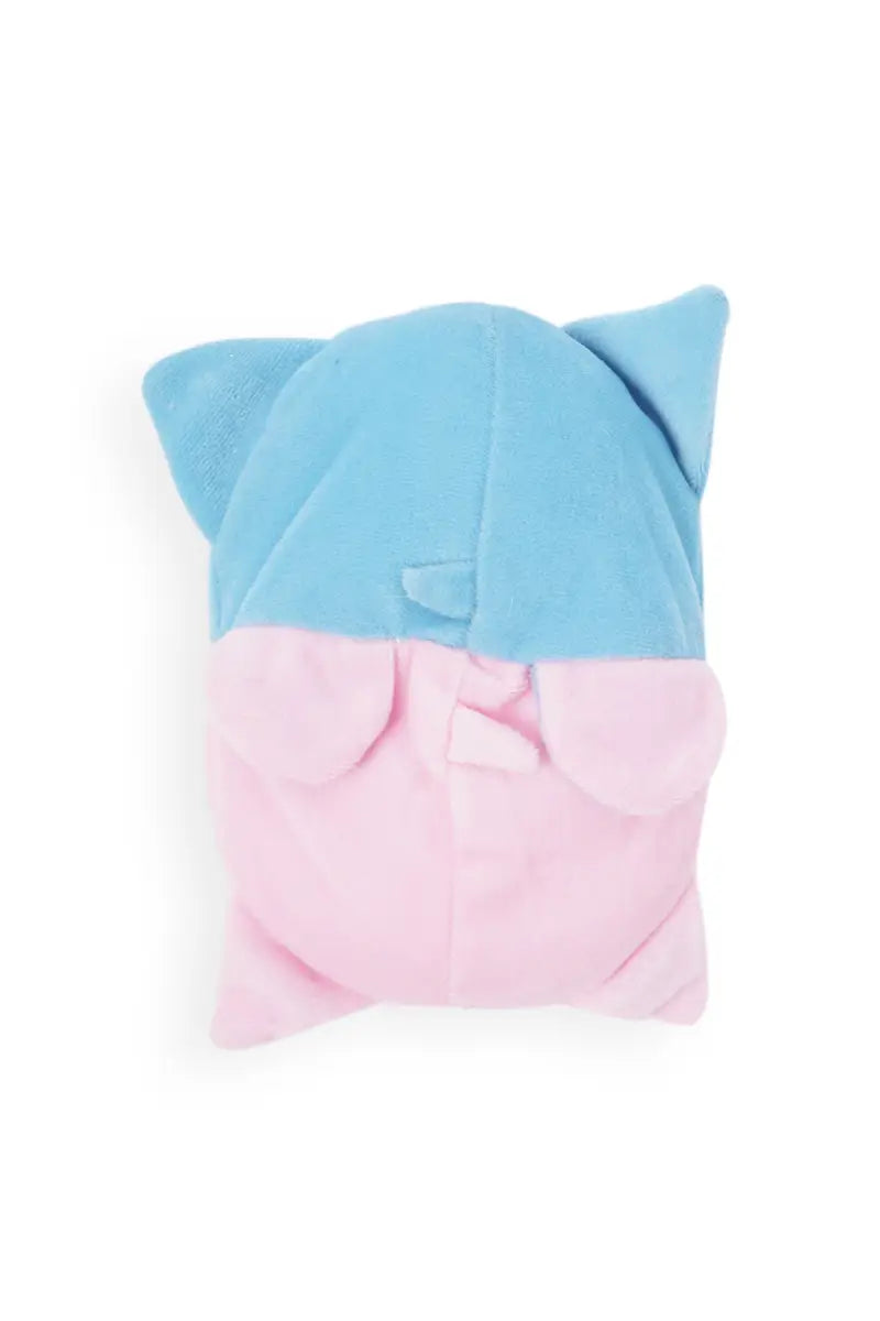 2 In 1 Teddy & Cat Reversible Stuffed Toy (Pink - Blue)