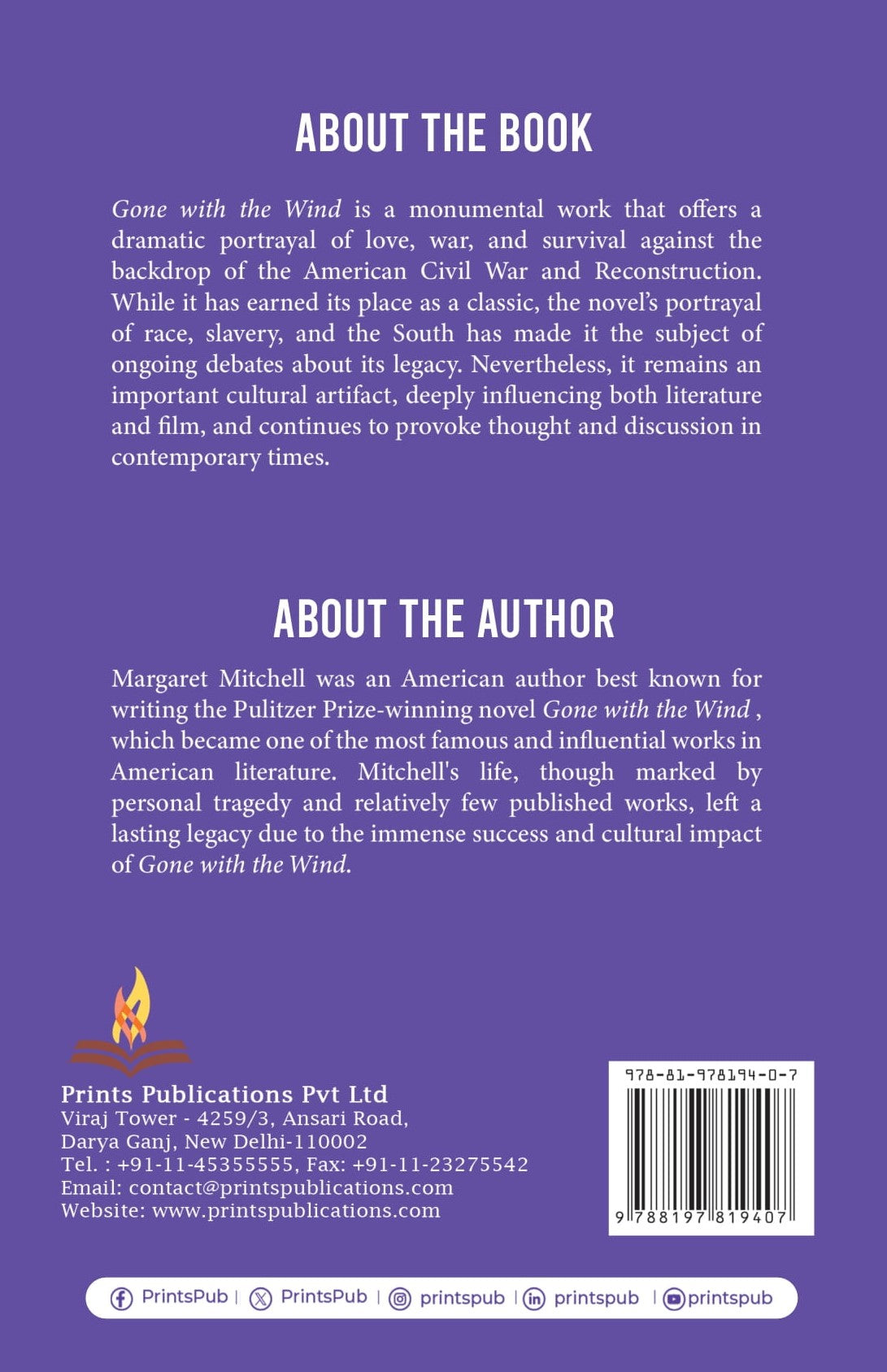 Gone With The Wind Prints Publications