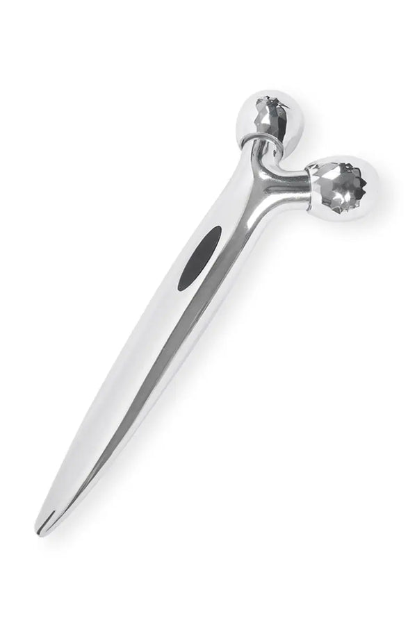 3D Full Body Shape Roller Massager with Solar Plate (Silver)