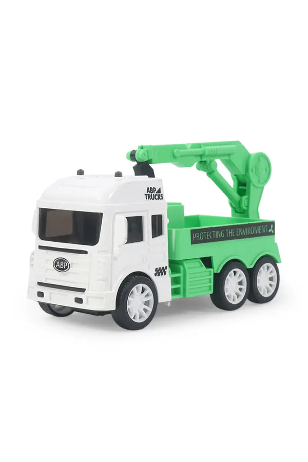Garbage Truck Friction Powered Toy (Green)