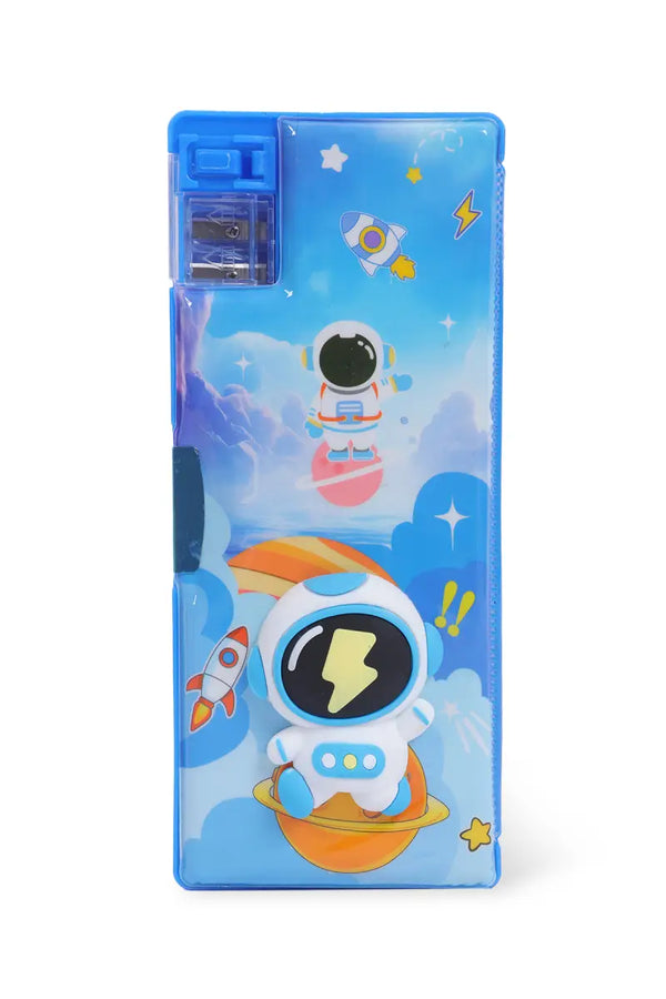 Stationary Pencil Box for Kids (Astrounaut- Multicolor) - Pack of 1