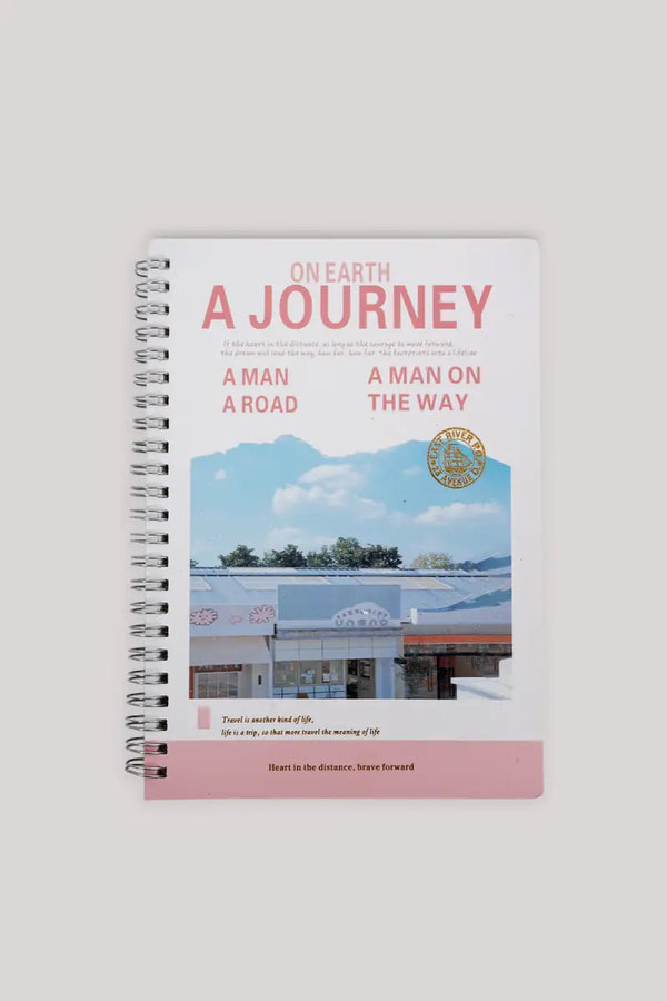 Travel Themed Spiral Notebook - 200 Pages Approx.