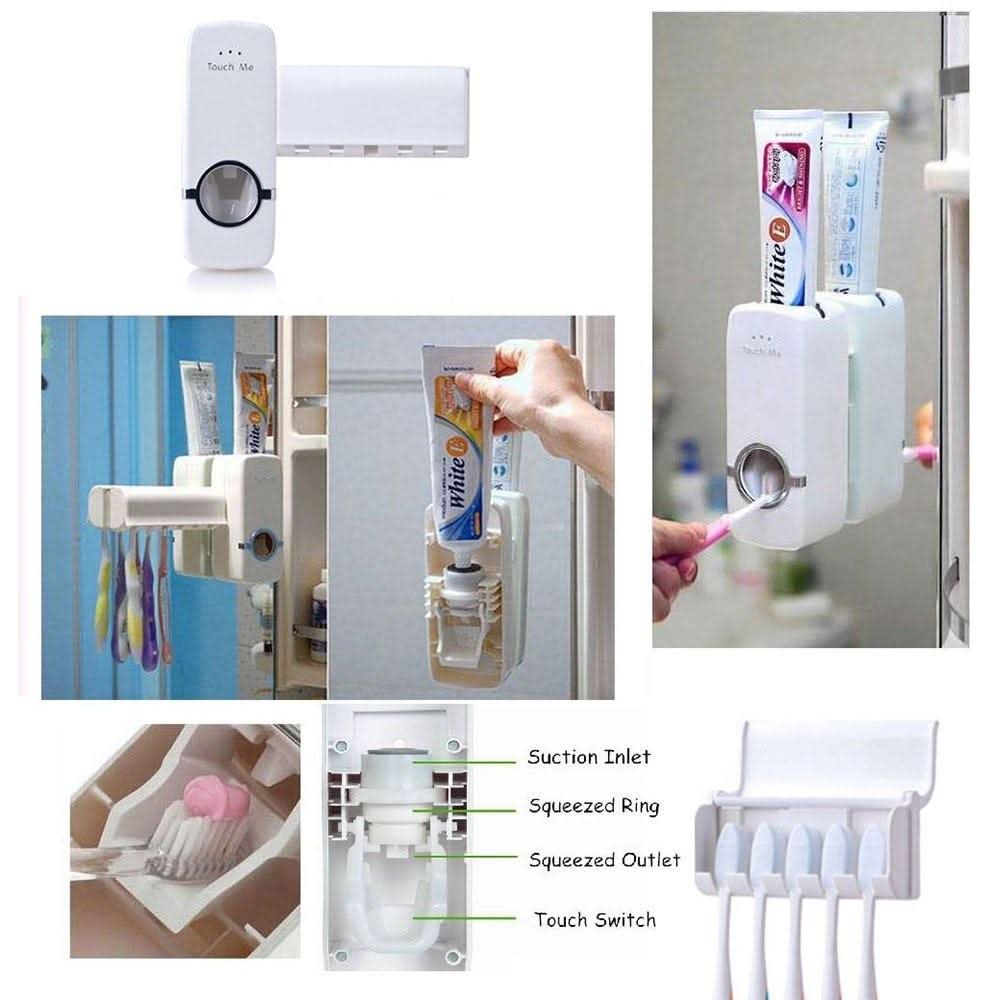 Toothpaste Dispenser & Tooth Brush Holder HP DD