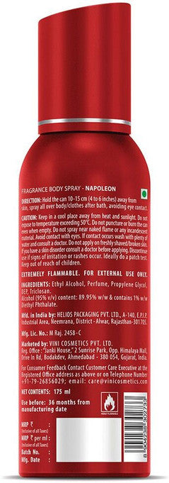 FOGG Napoleon Deodorant With & Long Lasting Perfume Body Spray - For Men (175 ml) HP Xpress