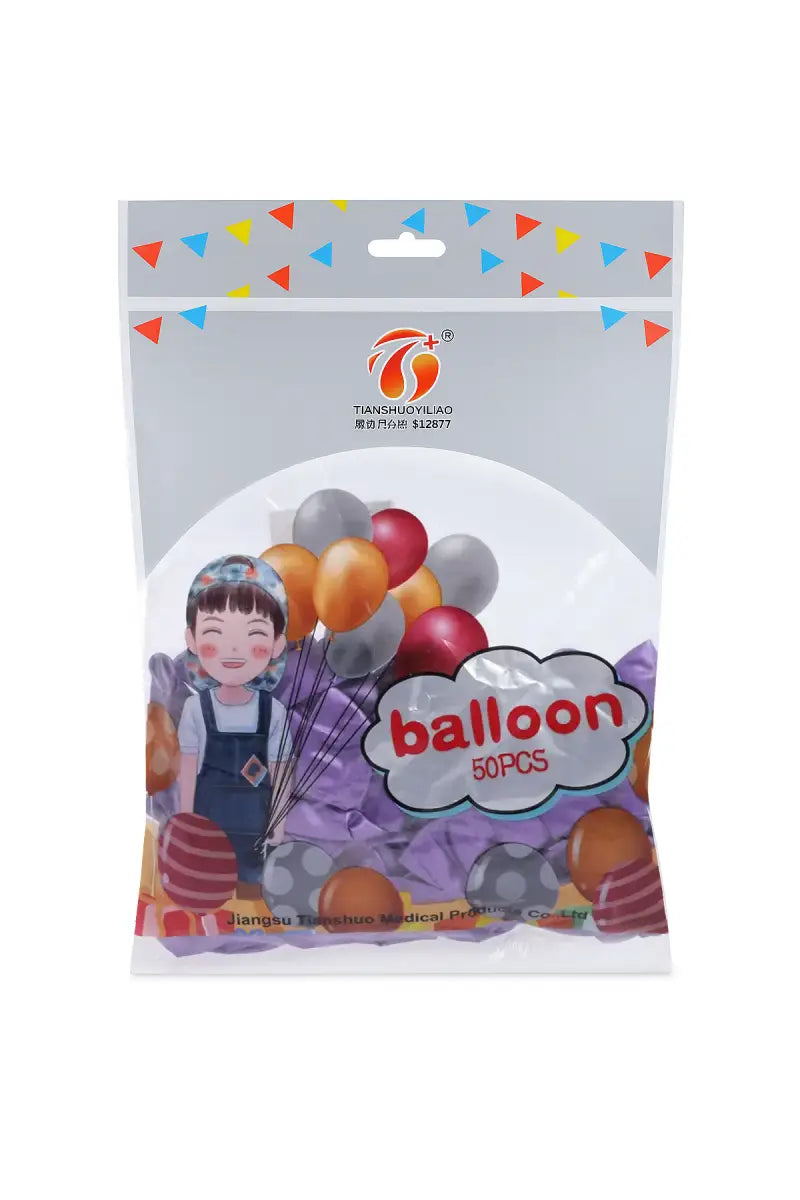 Metallic Chrome Balloons for Decoration - Pack of 50 (Purple)