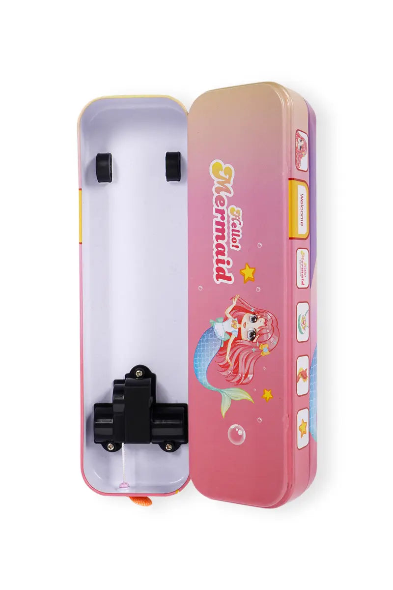 Bus Shaped Metal Pencil Box (Mermaid)