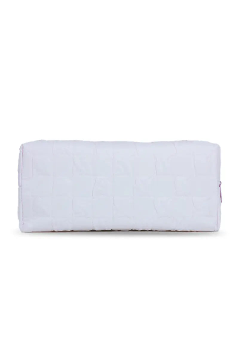 Rabbit Lucky Cartoon Printed Pencil Pouch - Baby Pink