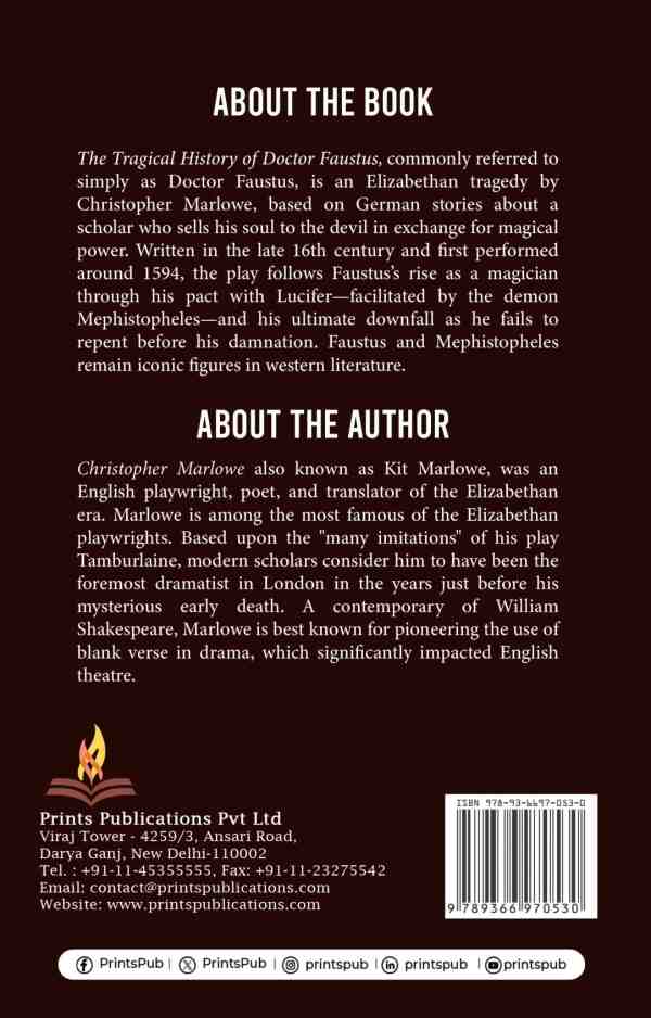 The Tragical History of Doctor Faustus Prints Publications