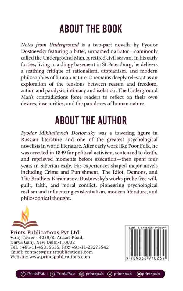 Notes from Underground Prints Publications