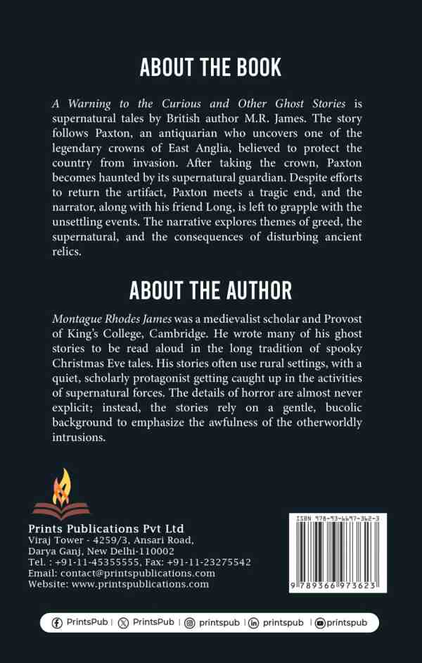 A Warning to the Curious, and Other Ghost Stories Prints Publications