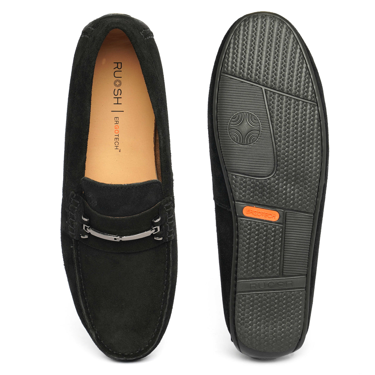 The Macau Ruosh Men Black Nubuck Driver