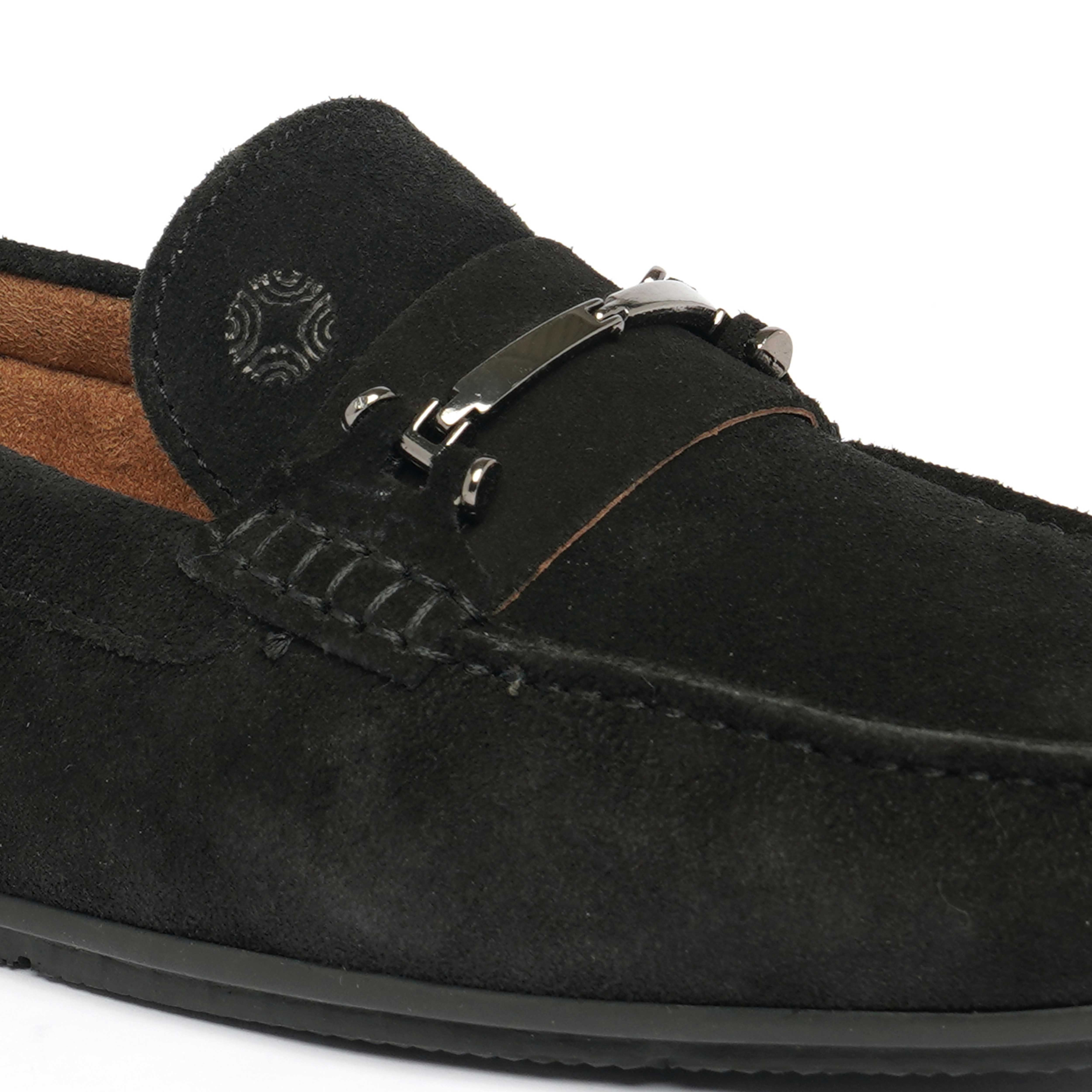 The Macau Ruosh Men Black Nubuck Driver