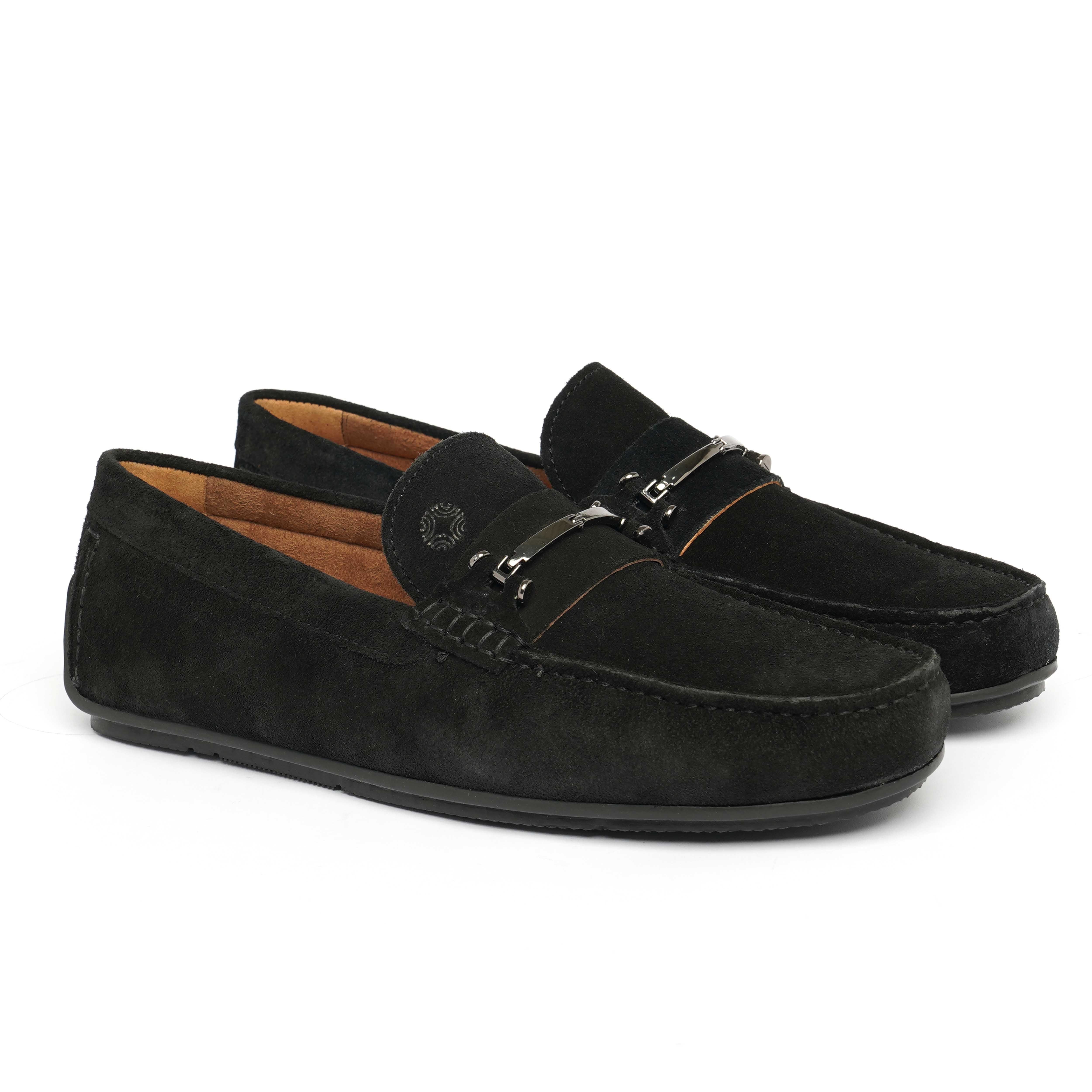 The Macau Ruosh Men Black Nubuck Driver