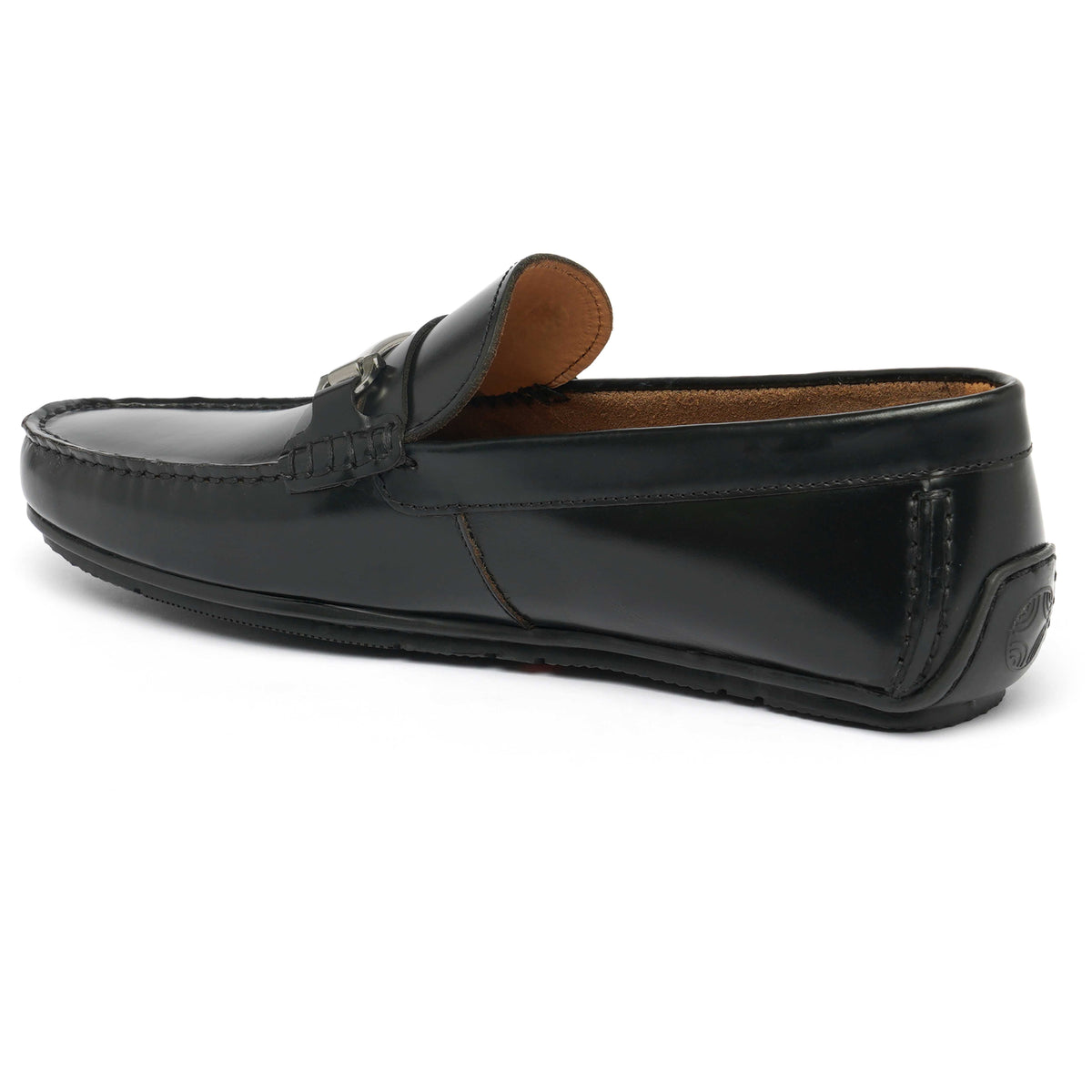 The Macau Ruosh Men Black Glossy Casual Driver