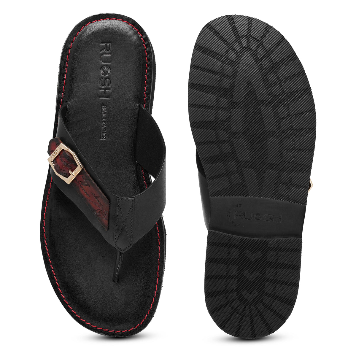 The Pisa Ruosh Men Black Slipper