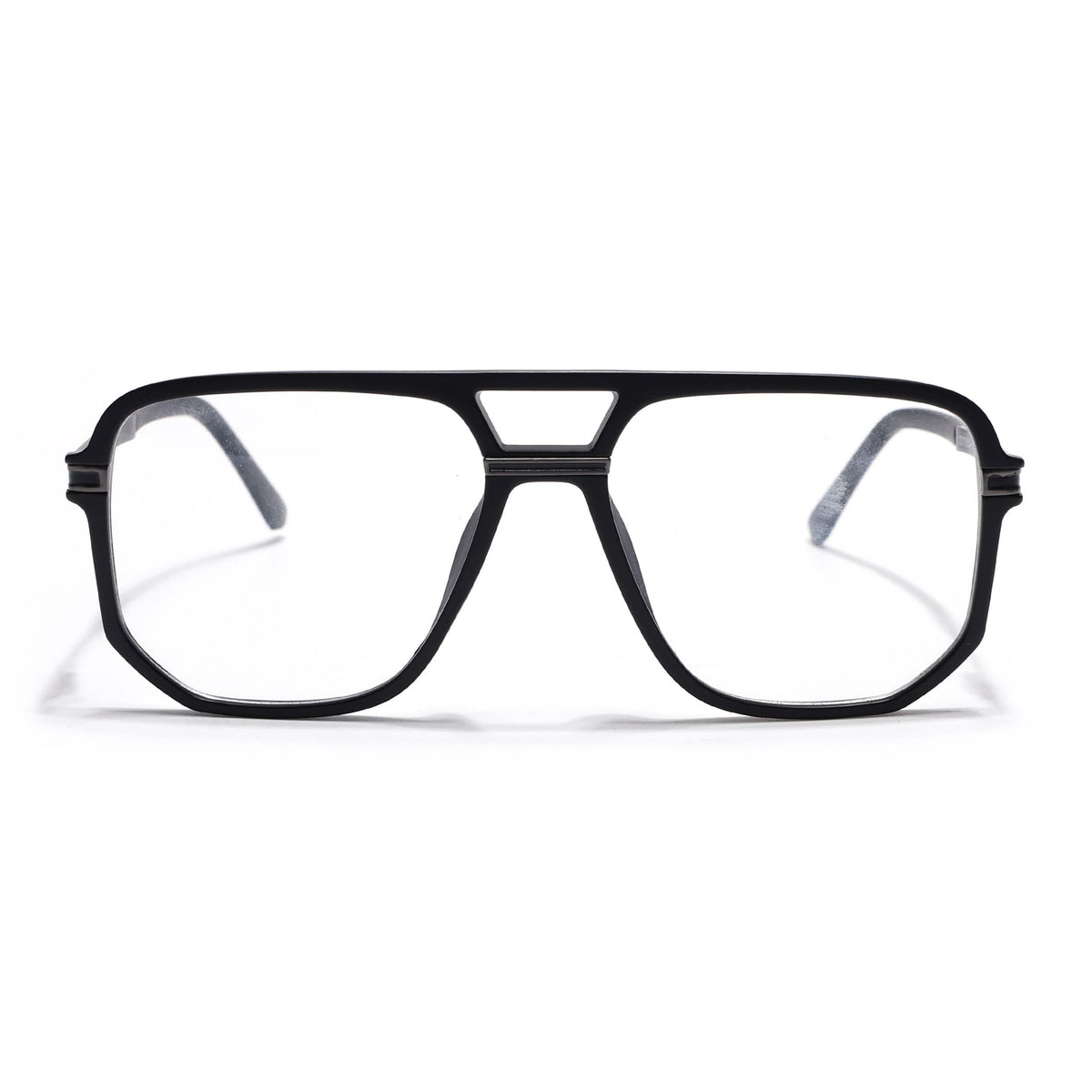 Eyejack Titex Matte Black & Grey Wayfarer Eyeglasses for Men and Women - Style L273 - view 2