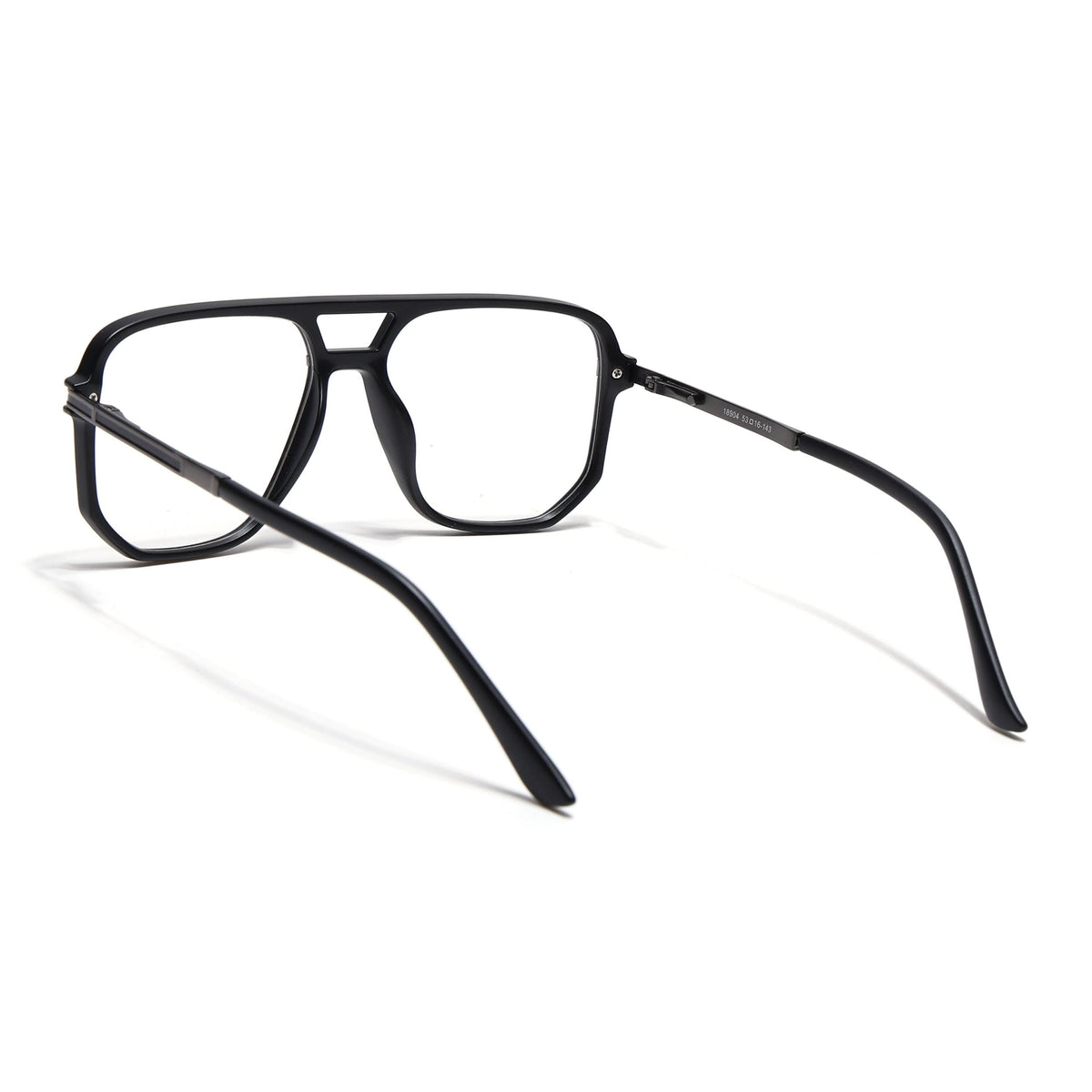 Eyejack Titex Matte Black & Grey Wayfarer Eyeglasses for Men and Women - Style L273 - view 4