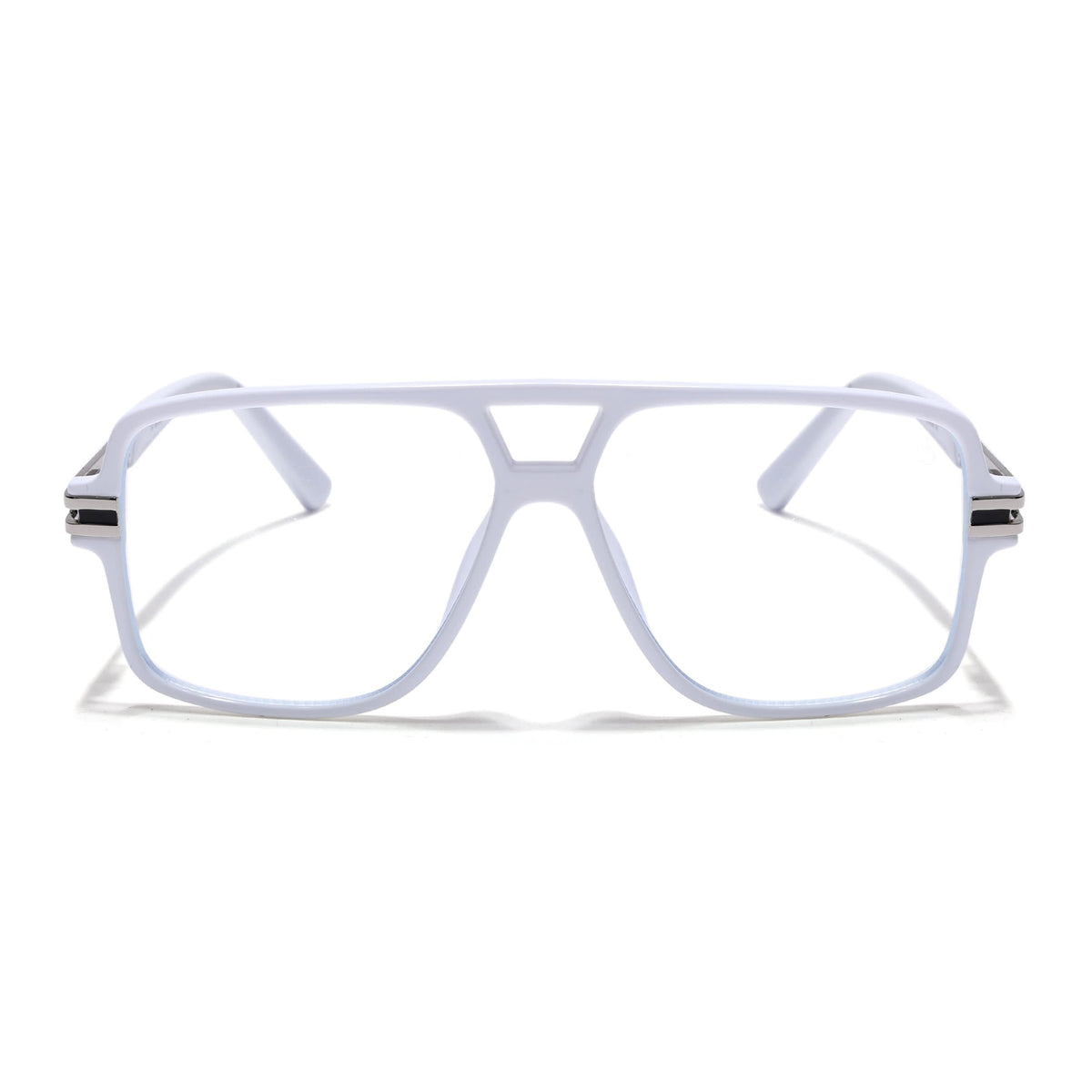Eyejack Titex White Wayfarer Eyeglasses for Men and Women - Style L288 - view 2