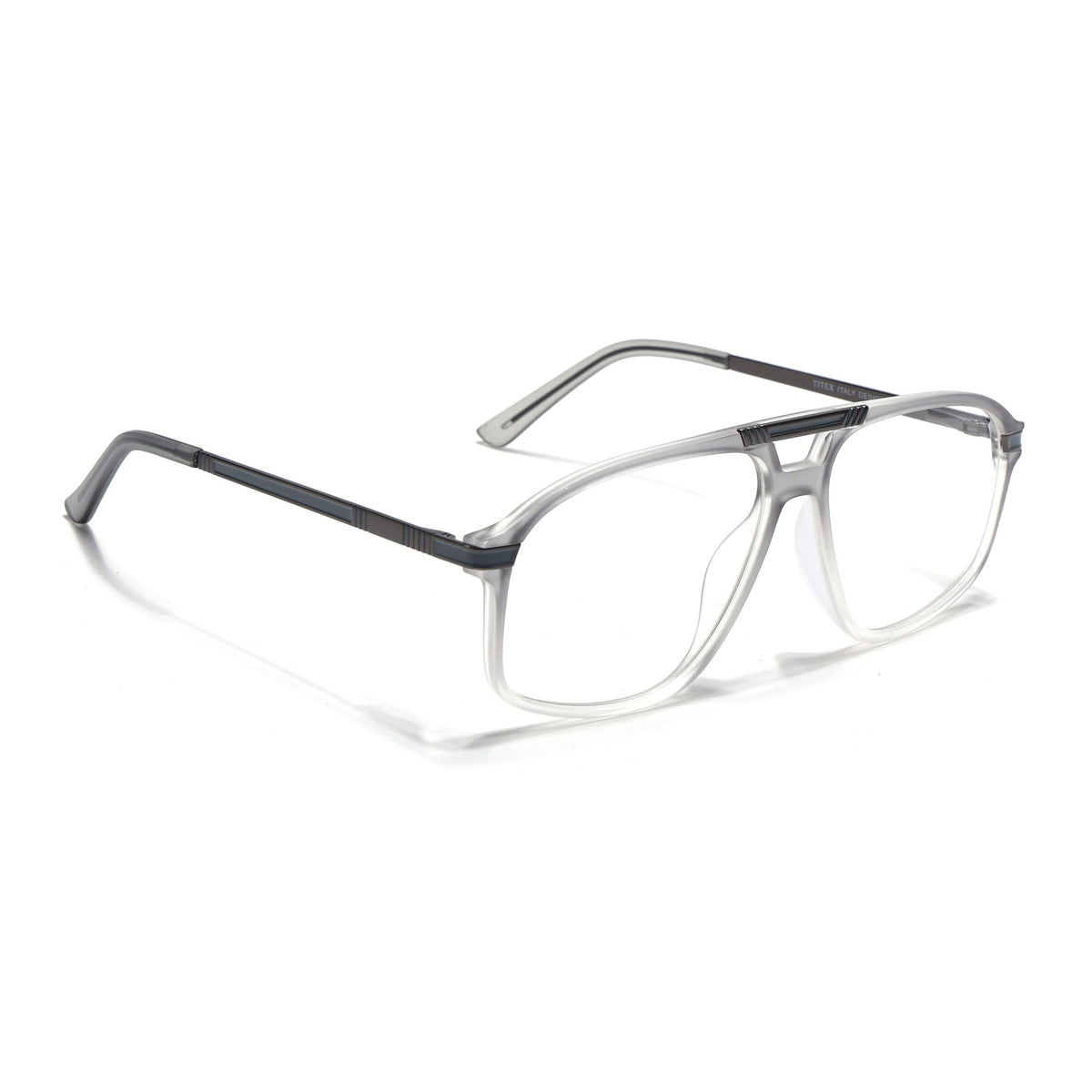 Eyejack Titex Matte Grey Aviator Eyeglasses for Men and Women - view 1