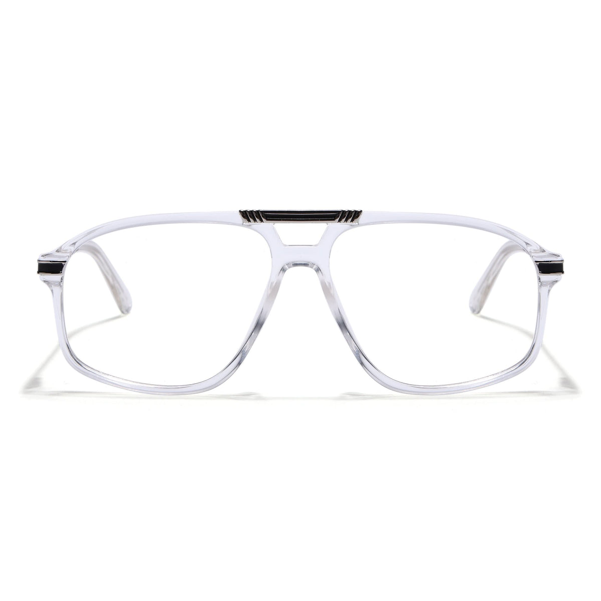 Eyejack Titex Transparent Aviator Eyeglasses for Men and Women - view 2