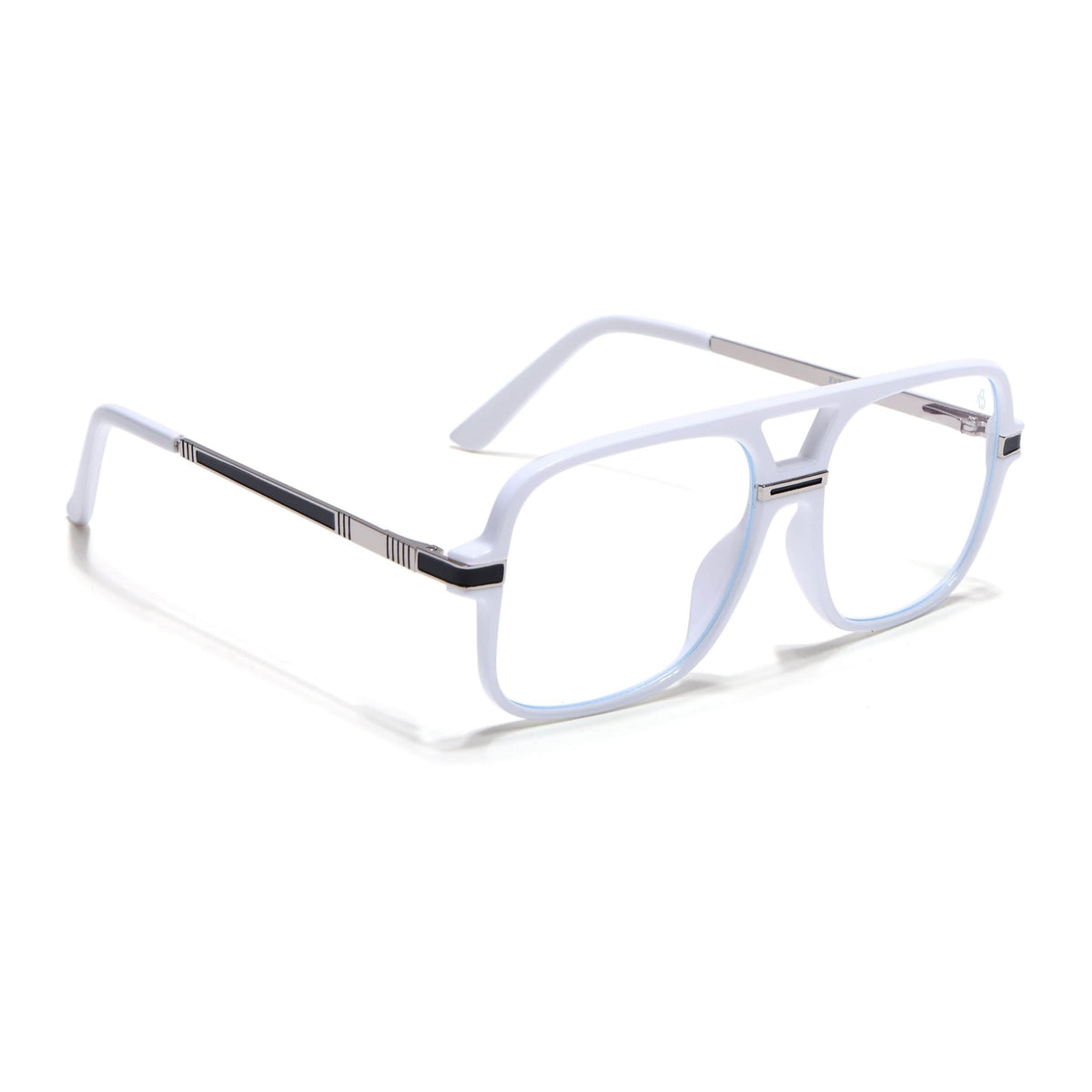 Eyejack Titex White Wayfarer Eyeglasses for Men and Women - Style L332 - view 1
