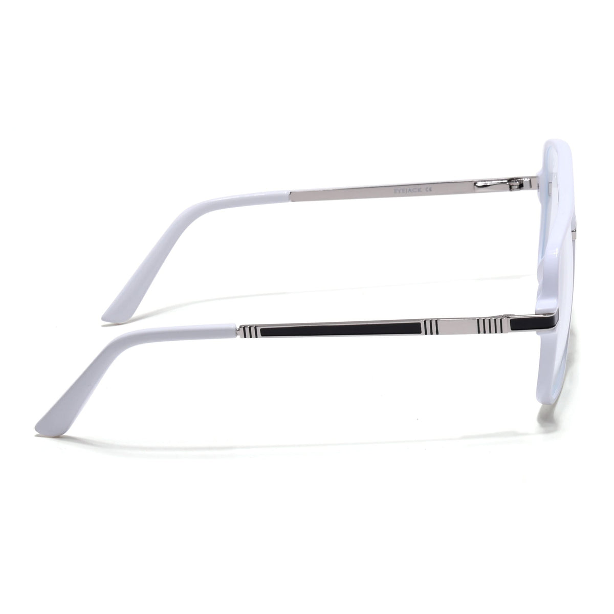 Eyejack Titex White Wayfarer Eyeglasses for Men and Women - Style L332 - view 5