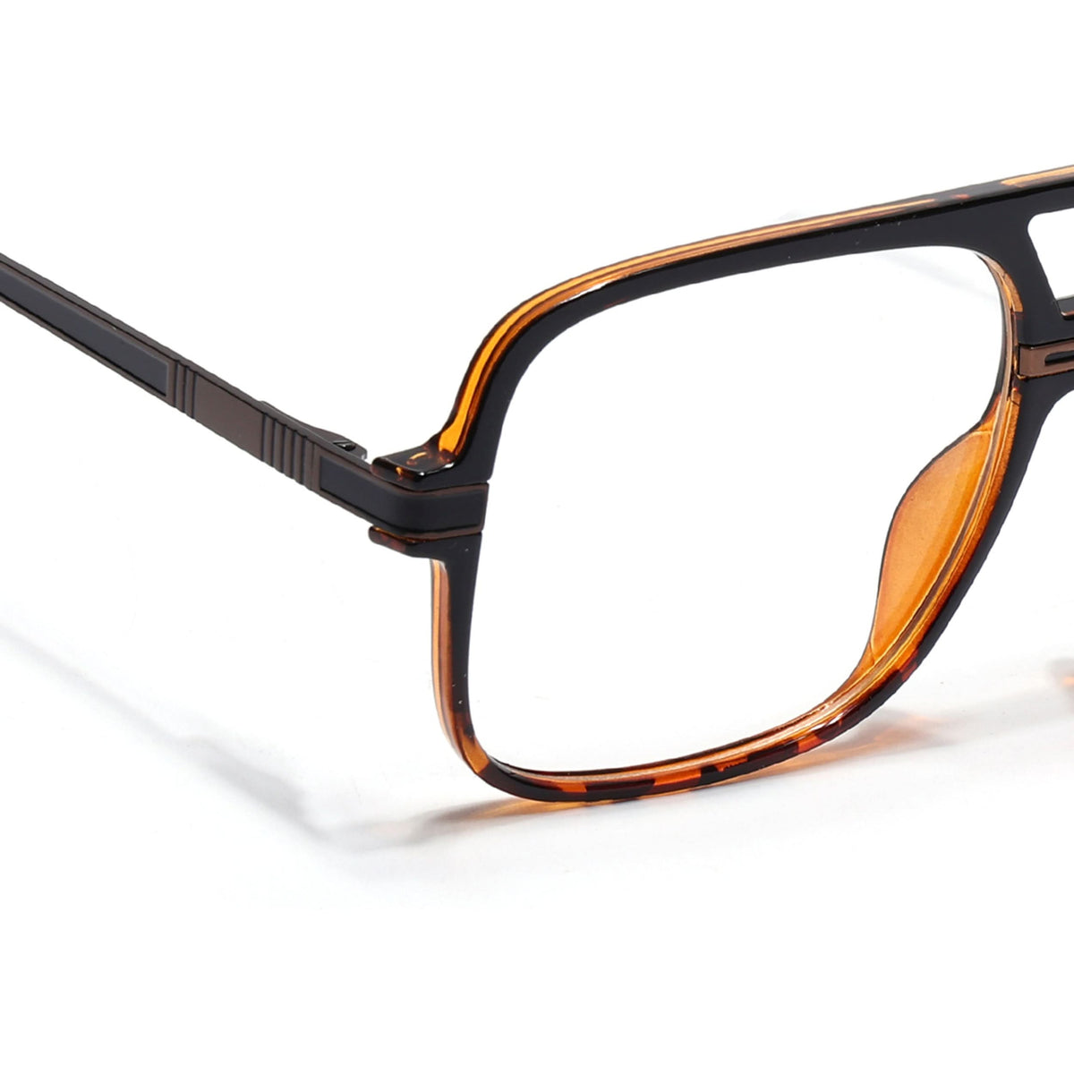 Eyejack Titex Demi Brown Wayfarer Eyeglasses for Men and Women - view 3