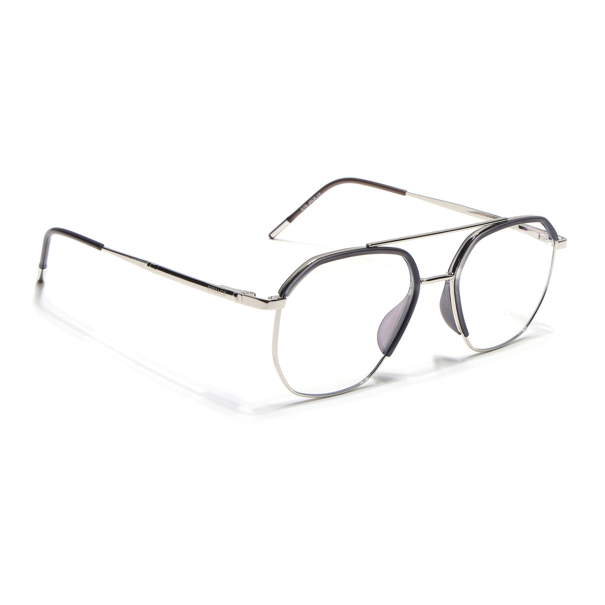 Eyejack Aura Grey & Silver Wayfarer Eyeglasses for Men and Women - Style 1947 - view 1