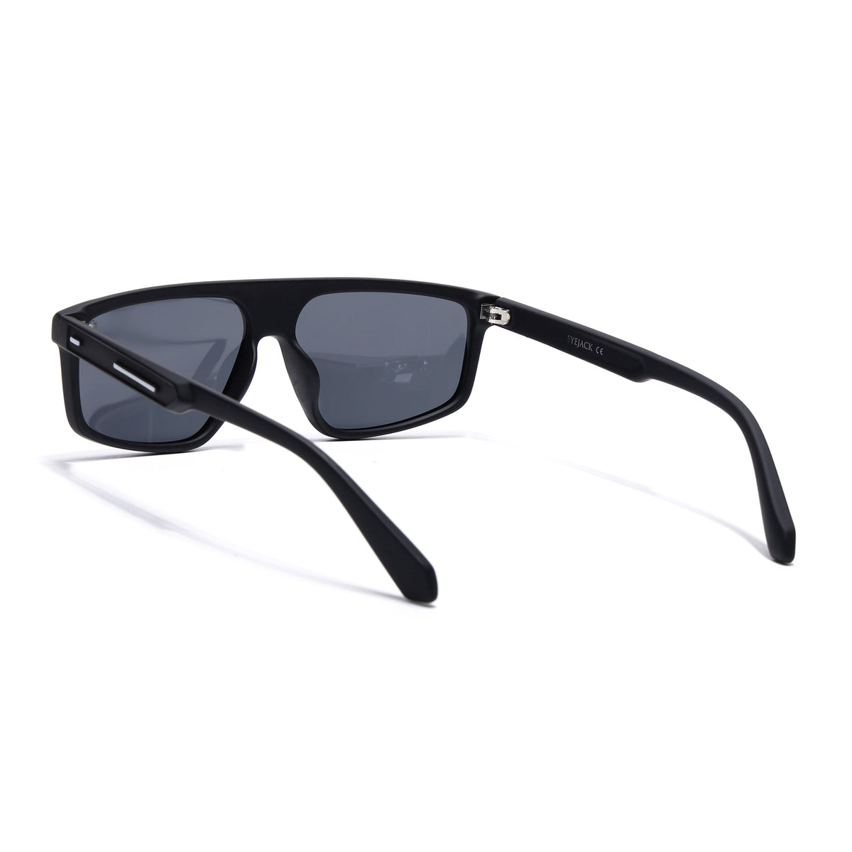 Eyejack Crossline Black Rectangle Sunglasses for Men and Women - Style 2059 - view 6