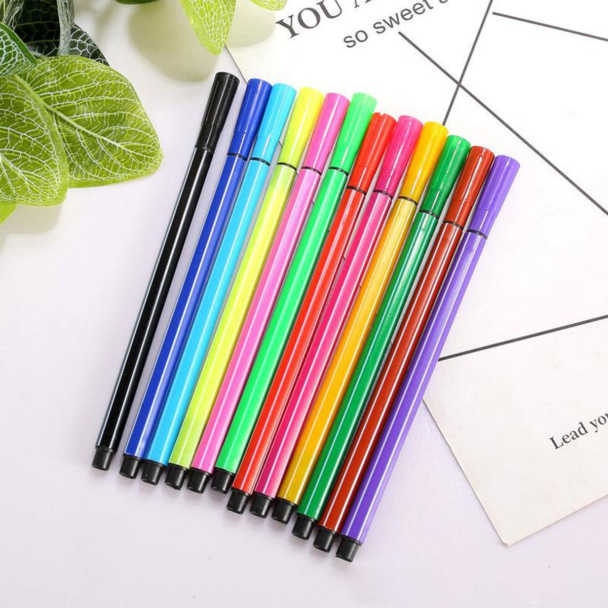Minions Sketch Pen Set With Attractive Designed Case (Pack Of 12)
