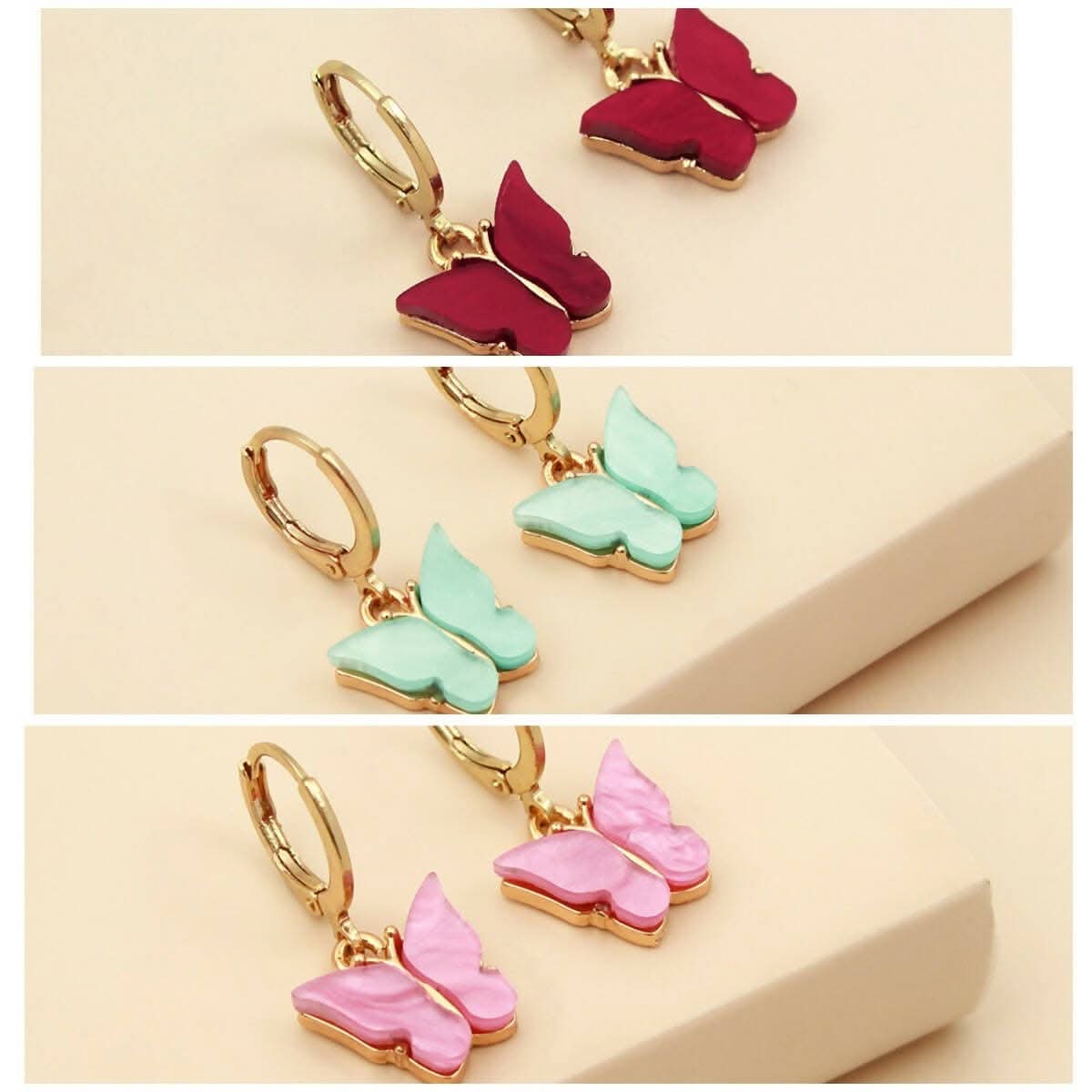 Clip on earrings for women and girls-set of 3 MK Collections