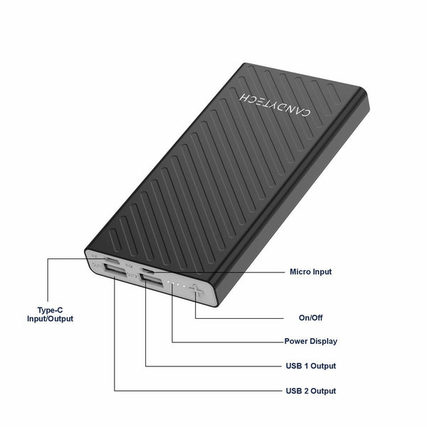 Candytech 10000mAh 14W Fast Charging powerbank