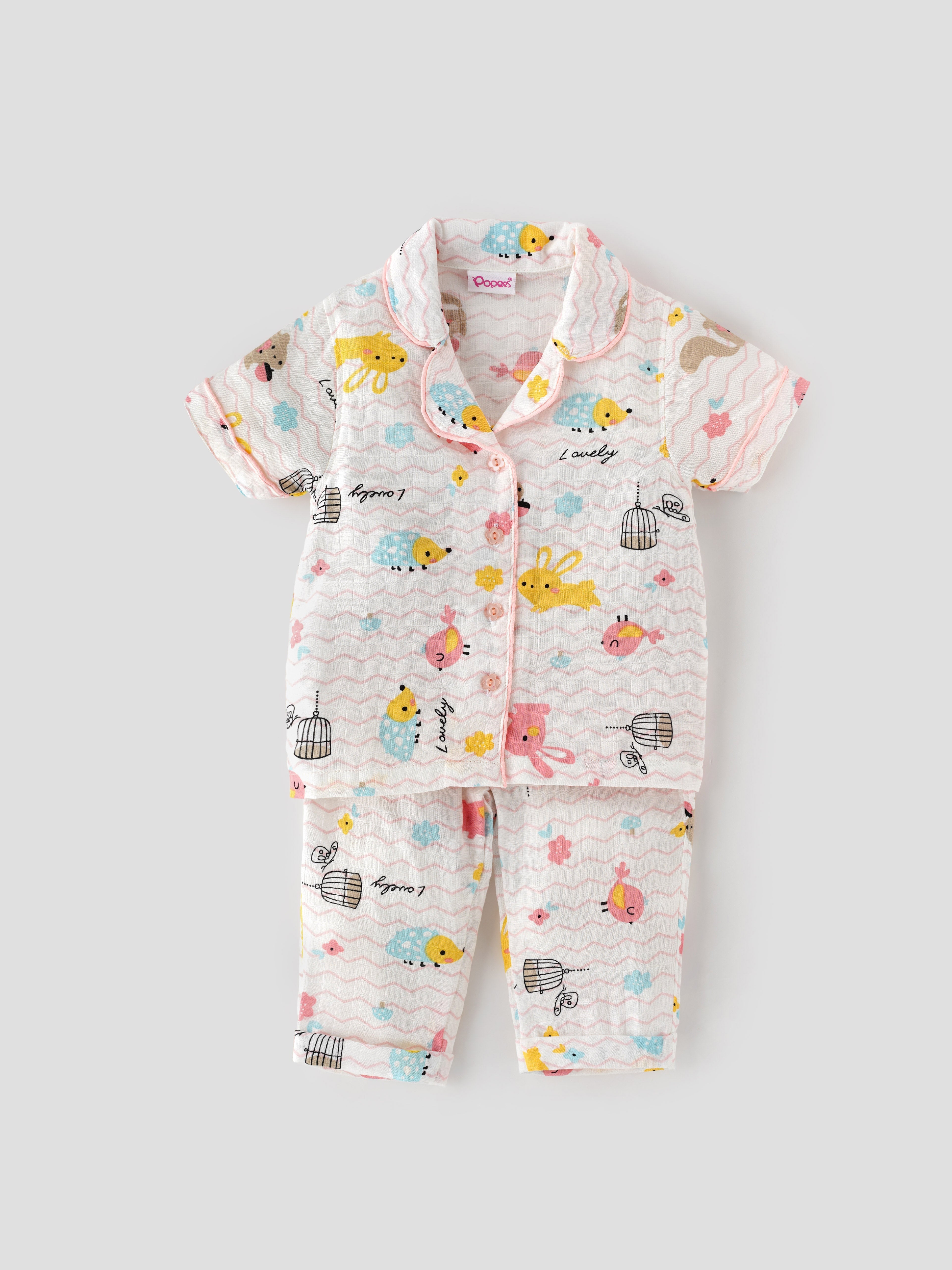Popees Cute & Stylish Pyjama Set (3-36 Months) for Girls - Image 1