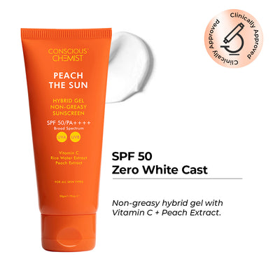 Conscious Chemist Sunscreen SPF 50 PA++++ | Vitamin C & Rice Water | Lightweight, No White Cast (50 g)