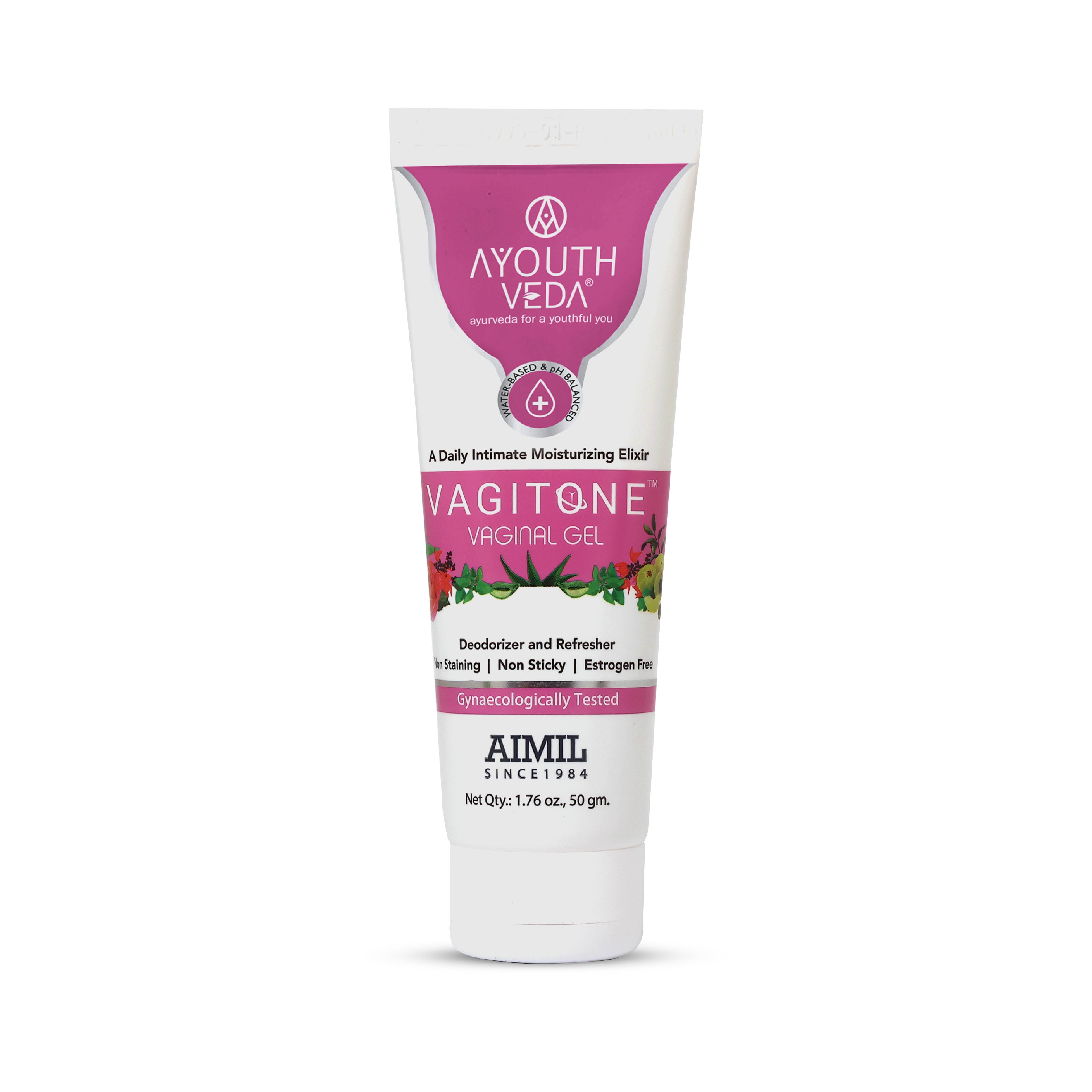 Vagitone Vaginal Gel Pack of 3 (50 gm) Aimil Ayouthveda