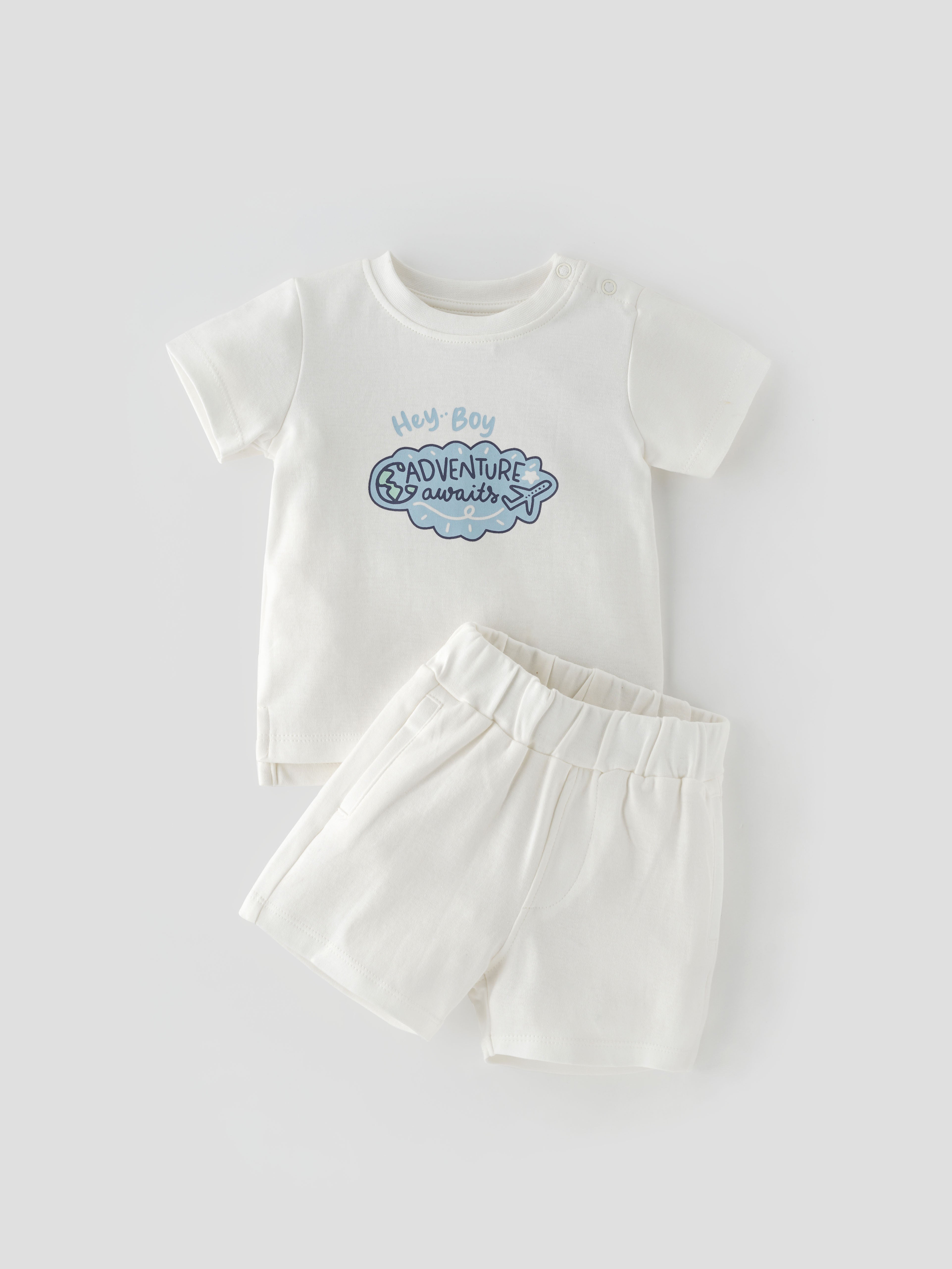Trendy Chest Printed Coordinated Set for Boys - Image 1
