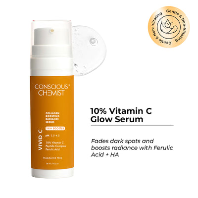 Conscious Chemist 10% Vitamin C Face Serum | For Glowing Skin (30 ml)