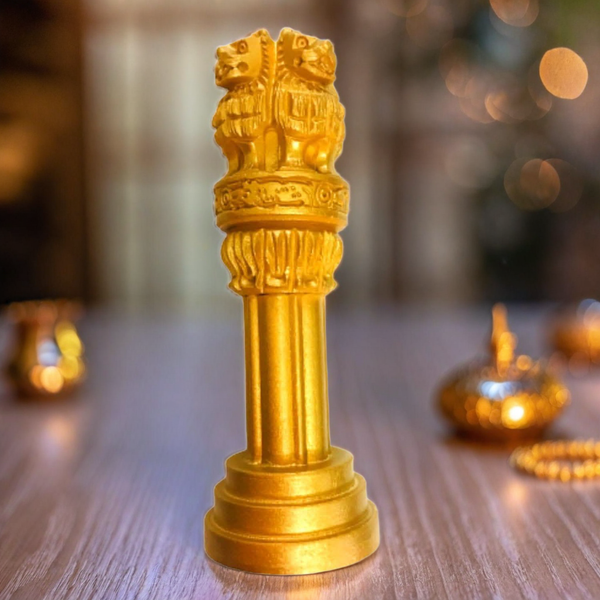 Santarms wooden ashoka stambh