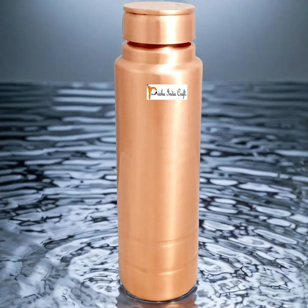 Pure copper new grip design water bottle (1000ml) PRISHA INDIA