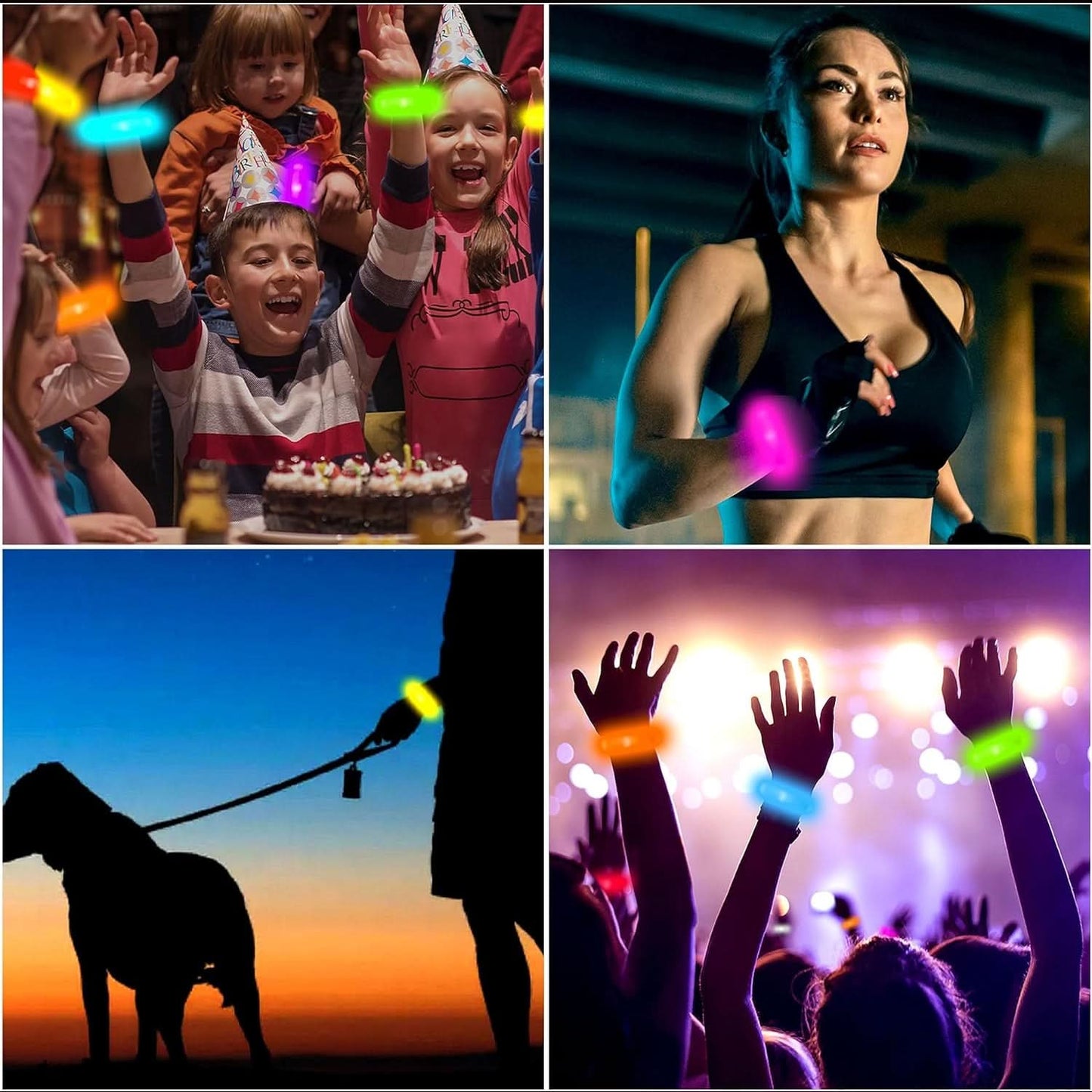 Running Lights For Runners Led Bracelet (1 Pc Multicolor)