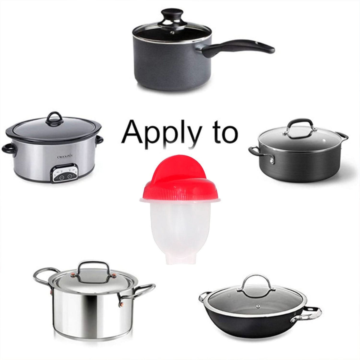 Nonstick Eggs Boiler Cookers Without Egg Shell HP DD