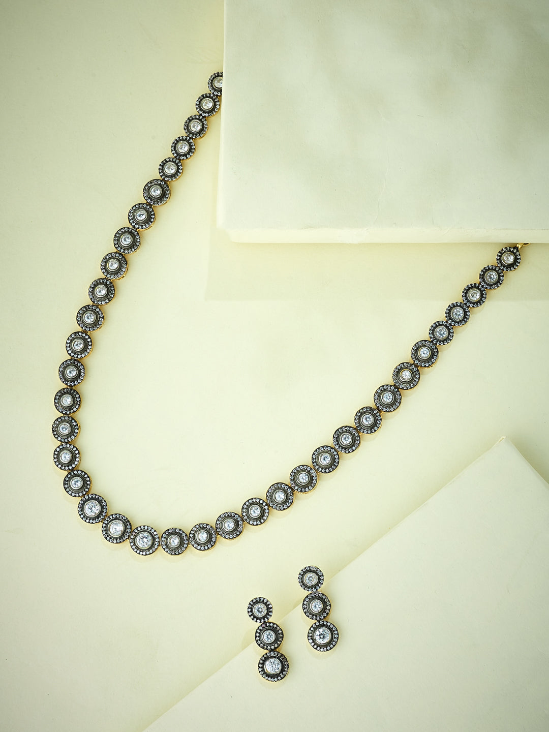 22K Gold-Plated Kundan Studded Necklace Set