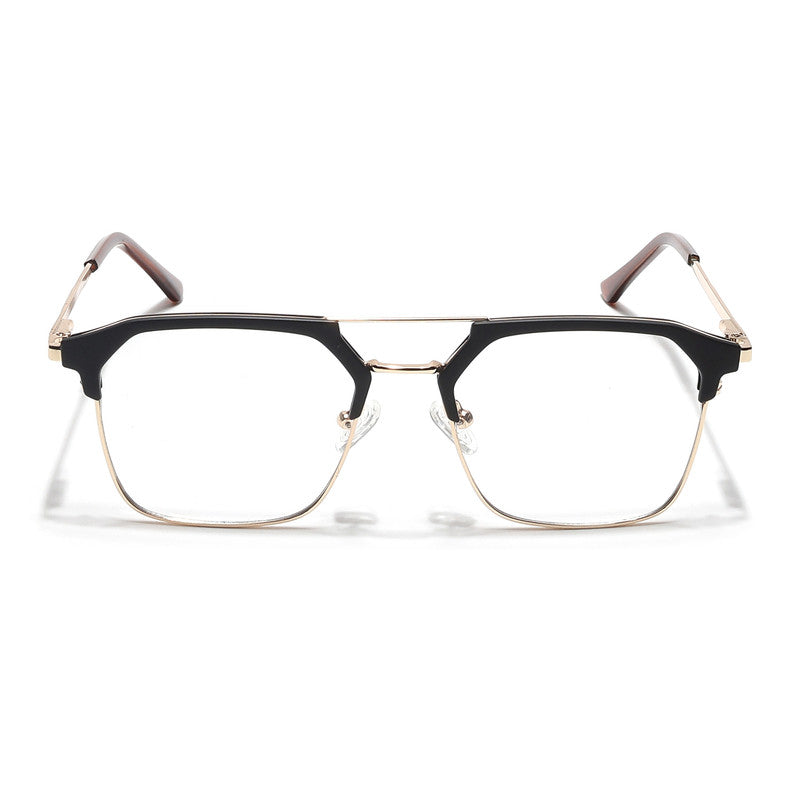 Eyejack Turbo Black & Golden Wayfarer Eyeglasses for Men and Women - view 2