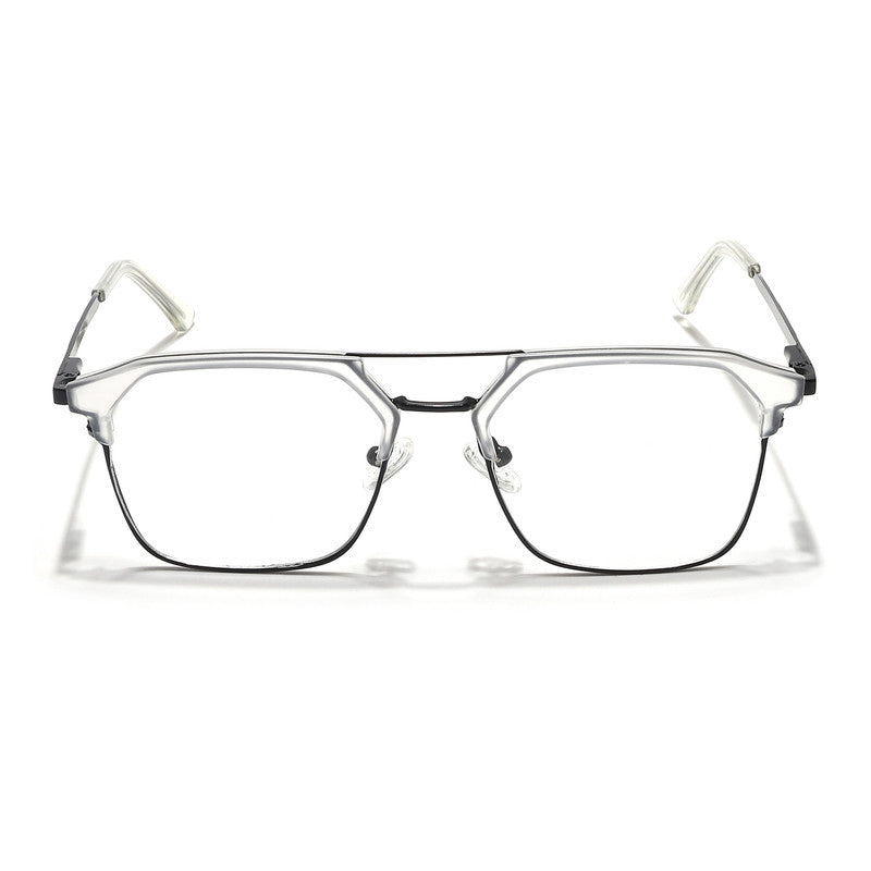 Eyejack Turbo Transparent & Black Wayfarer Eyeglasses for Men and Women - view 2