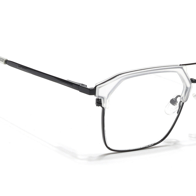 Eyejack Turbo Transparent & Black Wayfarer Eyeglasses for Men and Women - view 3