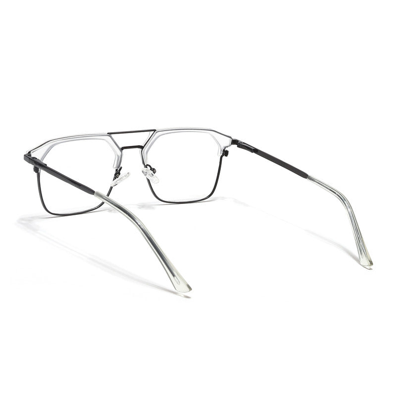 Eyejack Turbo Transparent & Black Wayfarer Eyeglasses for Men and Women - view 4